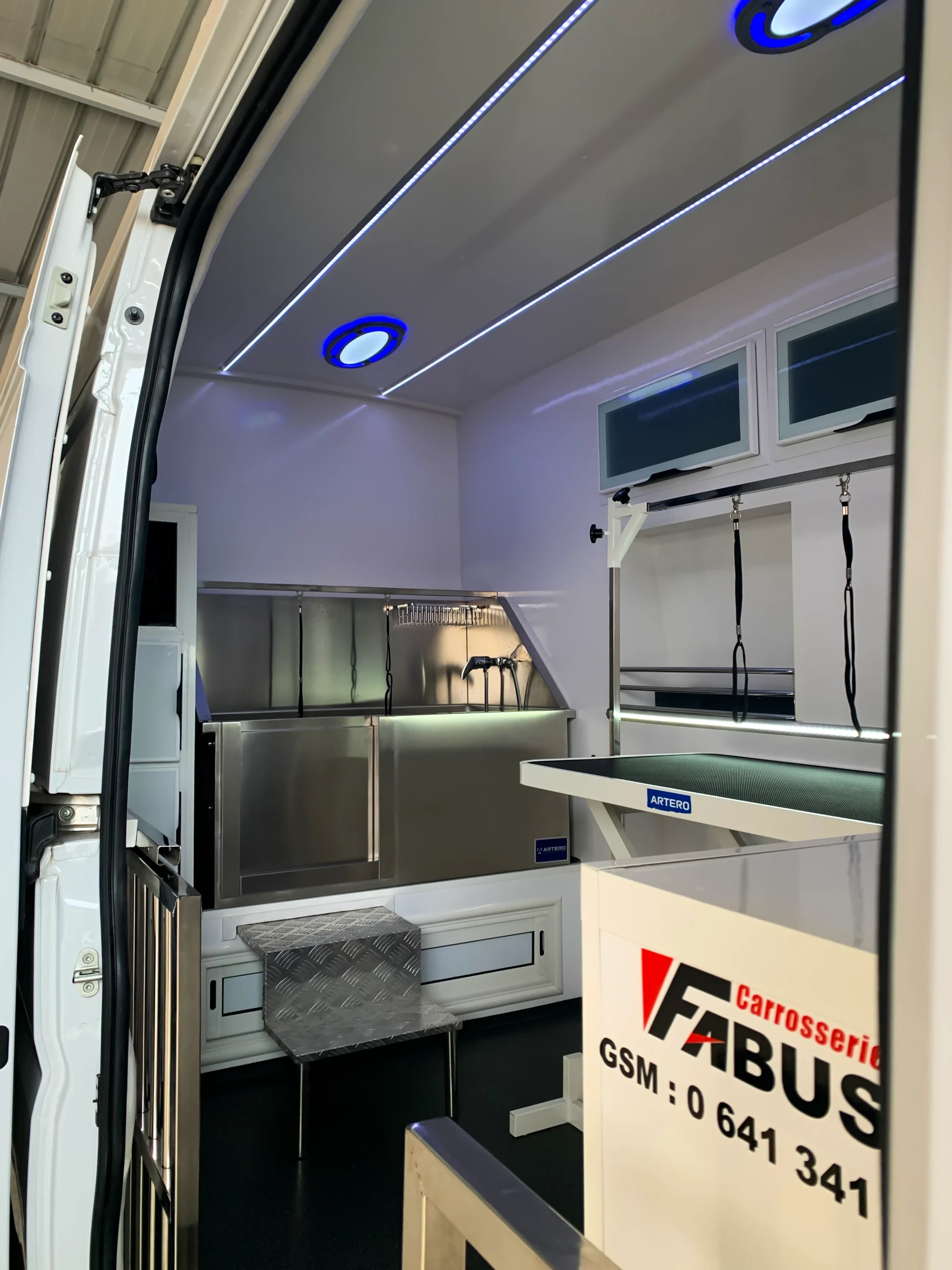 Aménagement intérieur d'un véhicule utilitaire